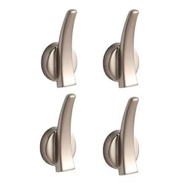 Imagem de KIZQYN Ganchos de casaco suporte de parede, gancho de casaco de luxo leve, gancho de parede gancho de parede, gancho de armazenamento prático, entrada, varanda, quarto, armário cabide de parede (cor: b)