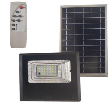 Imagem de Refletor Holofote Solar Energia 100W Sensor Led Controle