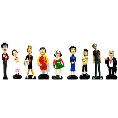 Imagem de Bugigangas Avançadas Turma do Chaves 9 Personagens da Vila + Chaveiro - 1:10, Figuras de Ação, Figurinhas, Escala 1:10, Altura: 18cm a 22cm, Para Crianças e Bebês