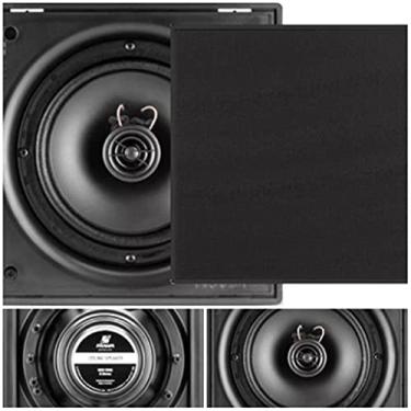 Imagem de Caixa Frahm 6cx 50w Rms - Quadrada (Kit com 4 cxs pretas)