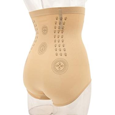 Imagem de Modelador Corporal de Cintura Alta para Mulheres, Shorts Modeladores de Corpo para Roupas íntimas Apertadas Abdominais, Modelador de Nylon Leve e Respirável, Cuecas para Mulheres (L)