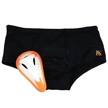 Imagem de Sunga com Proteção Genital Coquilha Infantil, Preto, Pequeño, Prottector