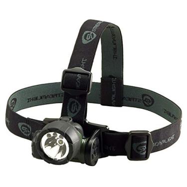 Imagem de Streamlight 61051 Trident Lanterna de cabeça de LED de 80 lúmens com alça elástica para cabeça e alça de borracha para capacete, verde