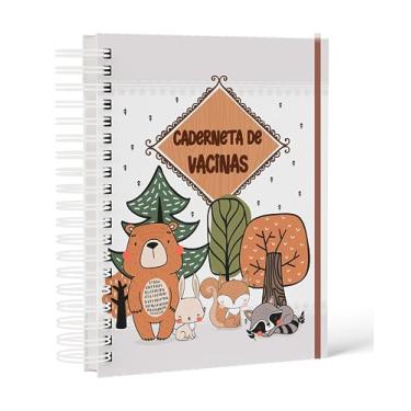 Imagem de Caderneta de vacinação bosque menino capa dura 2023
