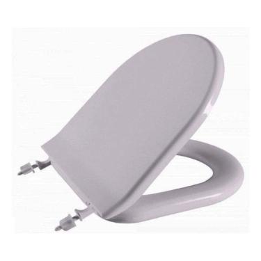 Imagem de Assento Sanitário Calypso Cinza Platina (Claro) Tampa para Vaso Incepa Almofadado