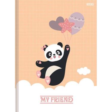 Imagem de Caderno Pequeno Brochura 1/4 Ursinho Panda My Friend 1 Matéria 80 Folh