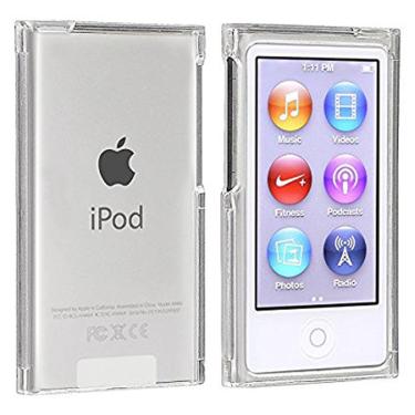 Imagem de Capa de plástico rígido transparente para Apple iPod Nano  transparente  frente e verso  filme com