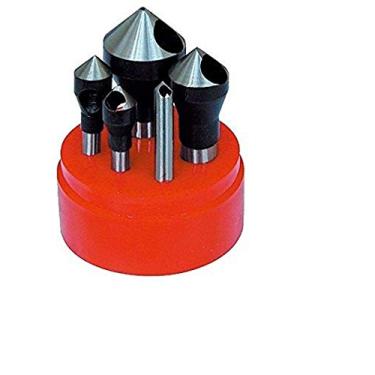 Imagem de HHIP 2001-0007 5 Piece Zero-Flute Countersink & Deburring Tool Set, 90 Degree