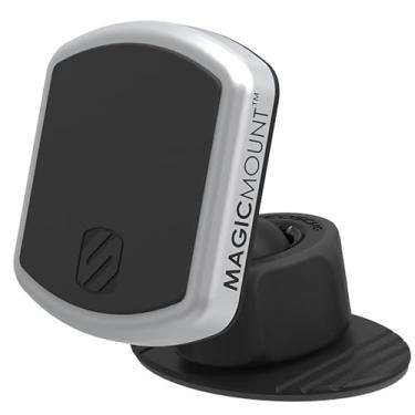 Imagem de Scosche Suporte magnético para celular MPDB MagicMount Pro – Suporte magnético forte para iPhone e Android – Suporte magnético seguro para painel de carro – Suporte universal ajustável de 360° para