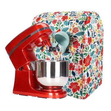 Imagem de Capa para batedeira Kitchen Aid compatível com 6-8 Quarts Kitchen Aid/Hamilton Stand Mixer/Tilt Head & Bowl Lift Model, Tampa de Misturador com Estampa de Flores Acessórios de Cozinha Mulher Pioneira, Acessórios de Misturador Auxiliar de Cozinha