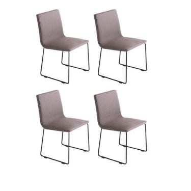 Imagem de Conjunto 4 Cadeiras Para Sala De Jantar Prime Capuccino - Tre Mobili
