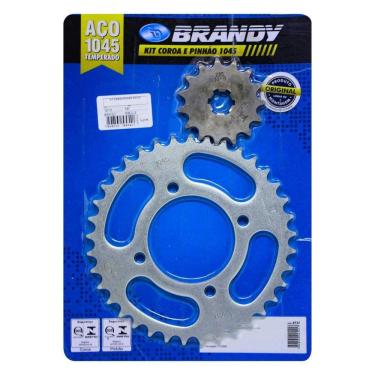 Imagem de Kit Coroa E Pinhão Dafra Zig 100 Brandy