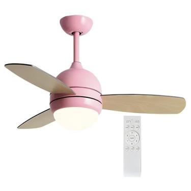 Imagem de Ventiladores De Teto Com Luzes, Ventilador De Teto Moderno Com Controle Remoto, Luz De Ventilador De Teto Com Motor Reversível, Para Quarto De Pátio (Color : Style 3, Size : 36in)