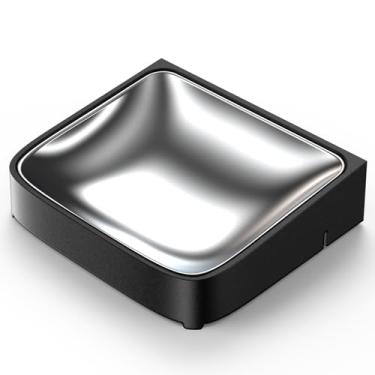 Imagem de FEELNEEDY Tigelas de aço inoxidável para alimentos para animais de estimação, tigelas alimentadoras automáticas para gatos ou cães, adequadas para alimentador automático de gatos FEELNEEDY