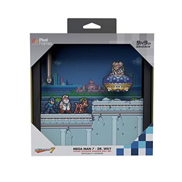 Imagem de Pixel Frames Megaman 7 - Dr. Wily 9x9 inches (Big) Shadow Box Art, Multicolor