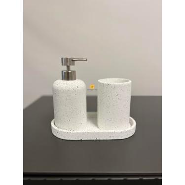 Imagem de KIT PARA BANHEIRO EM CIMENTO - 3 PCS