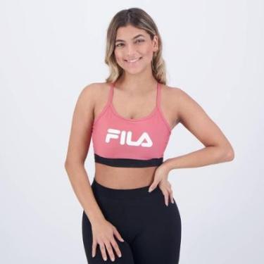 Imagem de Top Fila Train Elastic IIII Feminino Rosa-Feminino