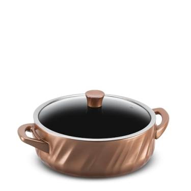 Imagem de Ceraflame Caçarola Baixa Twist 28cm 4500ml (Indução) - Cobre