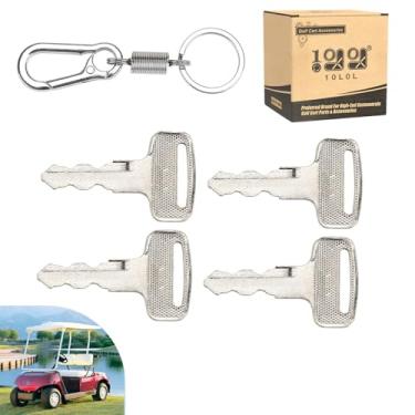 Imagem de 10L0L Pacote com 4 chaves de ignição para carrinho de golfe Yamaha G14-G22 G29, OEM: JU2-H2511-00