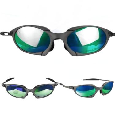 Imagem de Óculos de Sol Orizom Spaceman X, Cinza Escuro (Black Iridium), Lente Verde, Lupa, Juliete Metal, Polarizado, Anti-Reflexo
