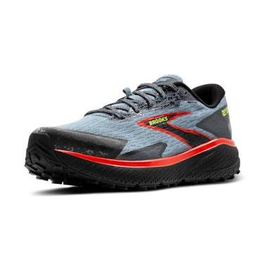 Imagem de Brooks Tênis de corrida masculino Divide 5 Trail, Citadel/Ebony/Lime, 43