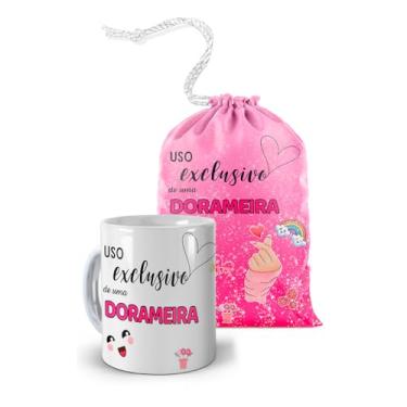 Imagem de Caneca Branca Dorama - Uso exclusivo de uma dorameira + Saquinho