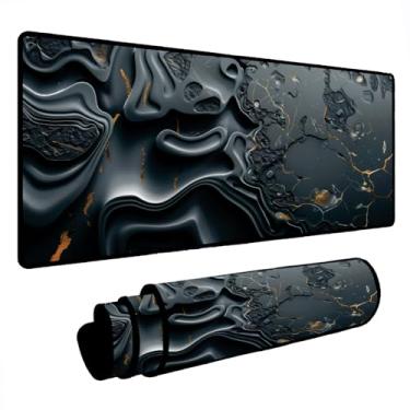 Imagem de Novo Mouse Pad Gamer Deskpad Speed Extra Grande Borda Costurada Profissional Varios Tamanhos - Rochas Cinzas (70X30)