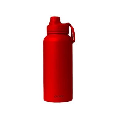 Imagem de Gocase Garrafa Fresh Térmica Para Água em Aço Inoxidável, Bebida Quente por até 12hrs ou Fria por até 24hrs - 950ml (Vermelho)