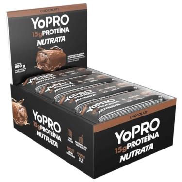 Imagem de Barra YoPRO Sabor Chocolate - Nutrata Display C/ 12 Barras de 40g