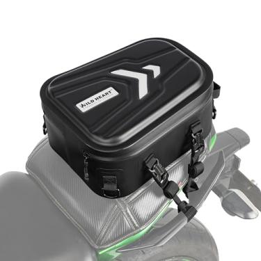 Imagem de WILD HEART Bolsa traseira rígida à prova d'água para motocicleta, mochila multifuncional