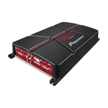 Imagem de Pioneer GM-A6704 Amplificador de carro de 4 canais – 1000W Max, Classe AB, design Bridgeable, Bridgeable, filtros de passagem alta/baixa