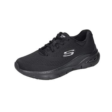 Imagem de Skechers Tênis feminino Arch Fit Big Appeal, Preto (malha preta/acabamento Bbk), 41