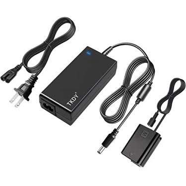 Imagem de TKDY Adaptador de energia AC-PW20 Bateria fictícia NP-FW50 para Sony ZV-E10 Bateria fictícia para câmeras Sony Alpha ZV-E10 ZVE10 A6400 A6000 A6100 A5100 A7 A7II Fonte de alimentação contínua.