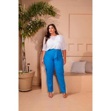 Imagem de Calça Feminina Plus Size Cargo
