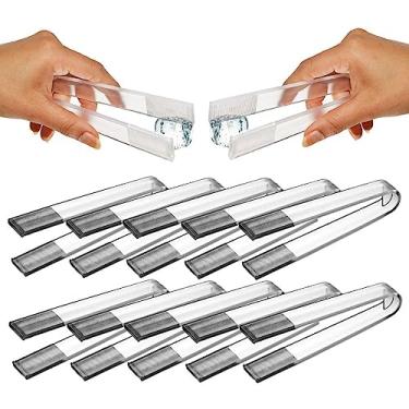 Imagem de Kit 12 Pegador de Gelo Cristal Doces Saladas Frios Petiscos