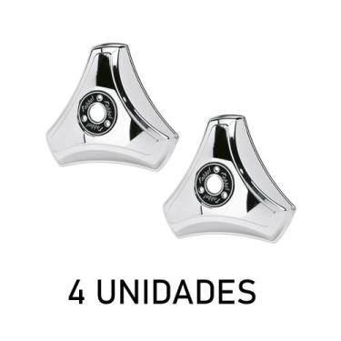 Imagem de Kit Calota Hélice 3 Pontas Aro 20/22 - 4 Unidades - Fabbof