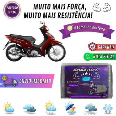 Imagem de Capa Pra Moto HONDA BIZ 110i Sem Forro 100% Impermeável Armada Force P