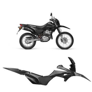 Imagem de Kit Plástico Carenagem Amx Sport C/ Farol Xr 250 Tornado 08, Preto