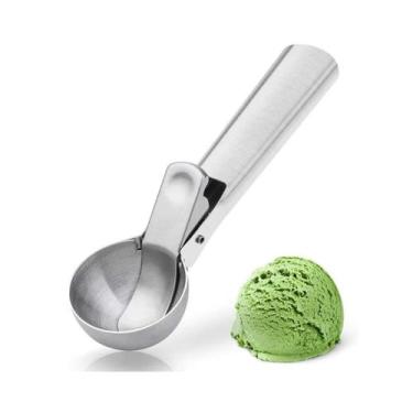 Imagem de Colher Pegador De Sorvete Inox Bola Fruta Com Ejetor Profissional - KN