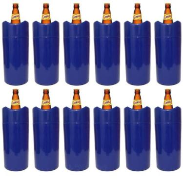 Imagem de Porta Garrafa Térmico Cerveja Litrão Kit 12 Unidades 1L - LZ SHOP, Azu