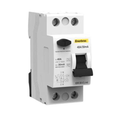Imagem de Disjuntor IDR Tdr-2p 40A 30ma - Enerbras - Enerbras 