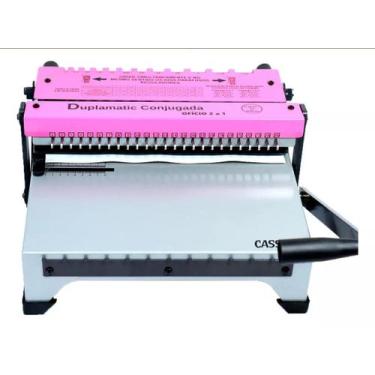 Imagem de Encadernadora de Wire-O Conjugada Furo Quadrado 2X1 15 Fls - Cassmar 