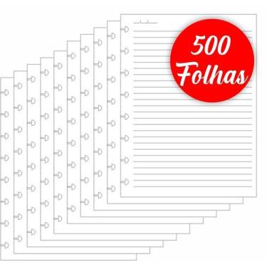 Imagem de Refil caderno inteligente a5 pautado 500 folhas - Refil Inteligente