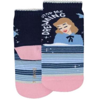 Imagem de Meia Lupo Disney Princesas Estampada Cano Médio Meninas Algodão, 2300,