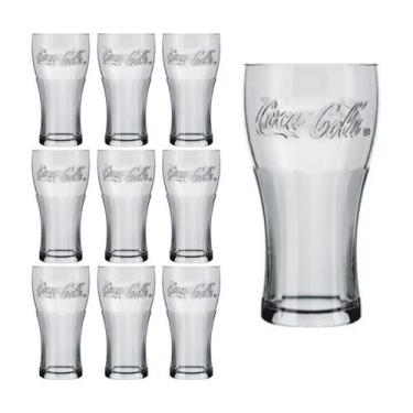 Imagem de Jogo 10 Copos 470ml Coca Cola Refri Suco Glamour Nadir - NADIR FIGUERE