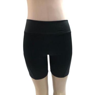 Imagem de Bermuda Feminina Suplex Cintura Média - Wju Jeans, GG, Preto