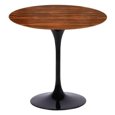 Imagem de Mesa Saarinen Redonda Pau Ferro 107cm - Base Preta