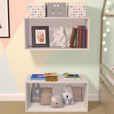 Imagem de Nicho Cubo com Fundo Branco Glas Baby Bramov Móveis