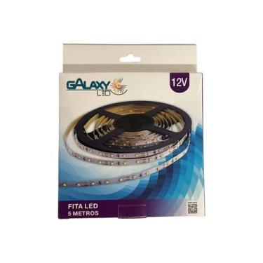 Imagem de Fita Led 5m Cores 12v 60leds/m IP20 4,8W/M Galaxy, BRANCO FRIO