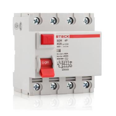 Imagem de Interruptor Diferencial DR 4P 40A SDR44030 - Steck